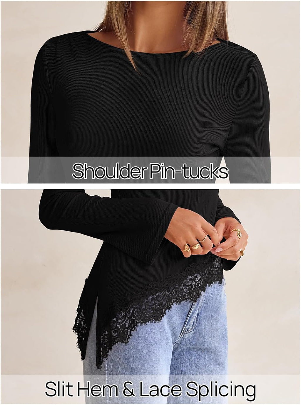 Fitted T-Shirt. Ruched Accent. Side Slit Clothes. Stretchy Knit Fabric. Work Blouses.