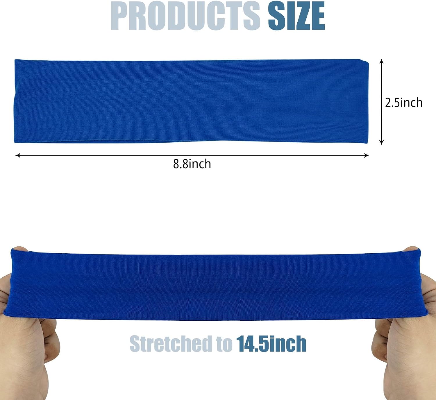 6 Pcs Sports Headbands for Women. Non Slip Elastic Hair Bands. Soft Fabric Hair Wraps for Workout. Yoga. Running. and Daily Sports (Brown.Flesh.Rose Red.Light Pink.Black.White)