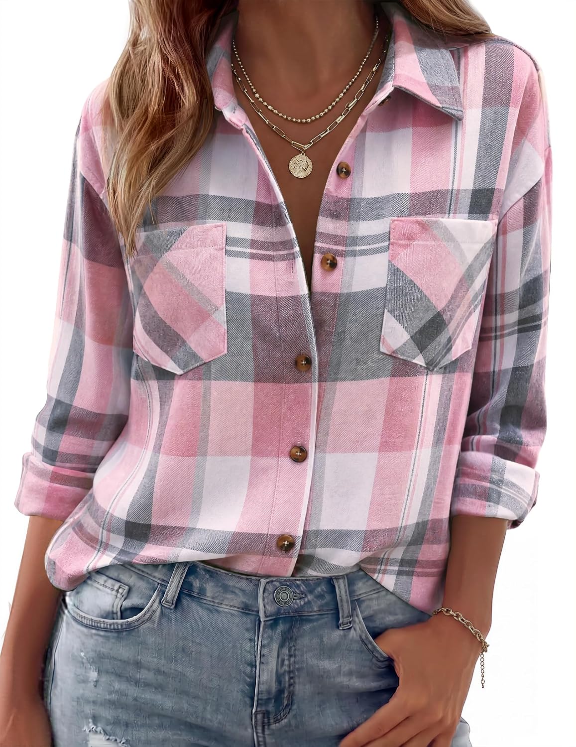 long sleeve shirts. business casual outfits. flannel jacket with pockets.