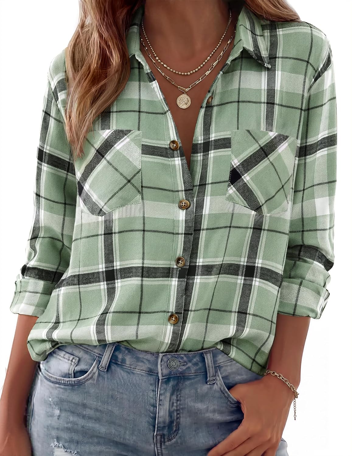 long sleeve shirts. business casual outfits. flannel jacket with pockets.
