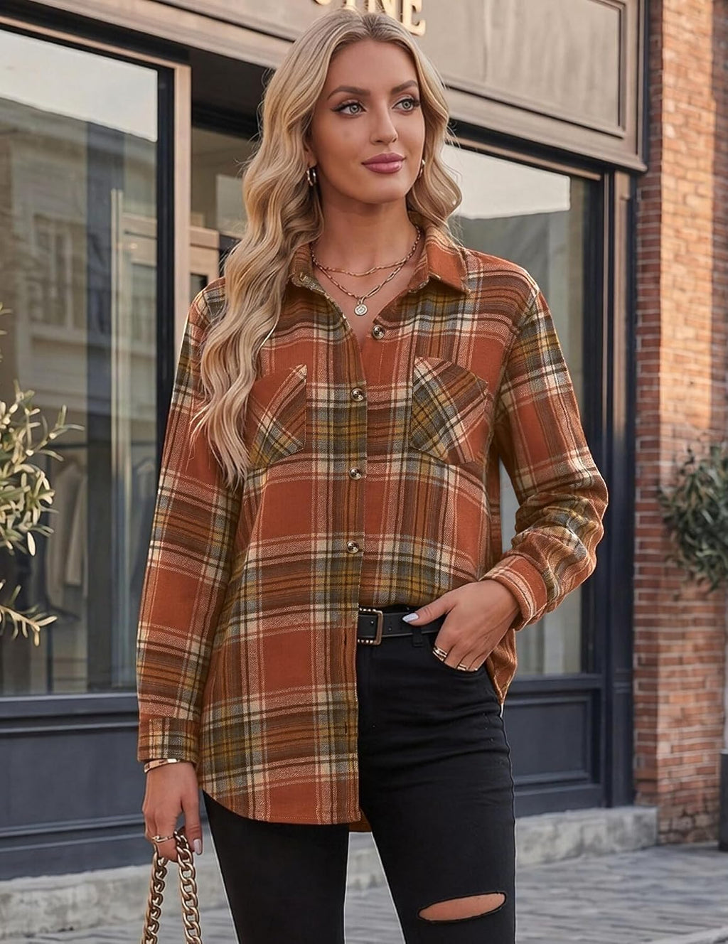 long sleeve shirts. business casual outfits. flannel jacket with pockets.