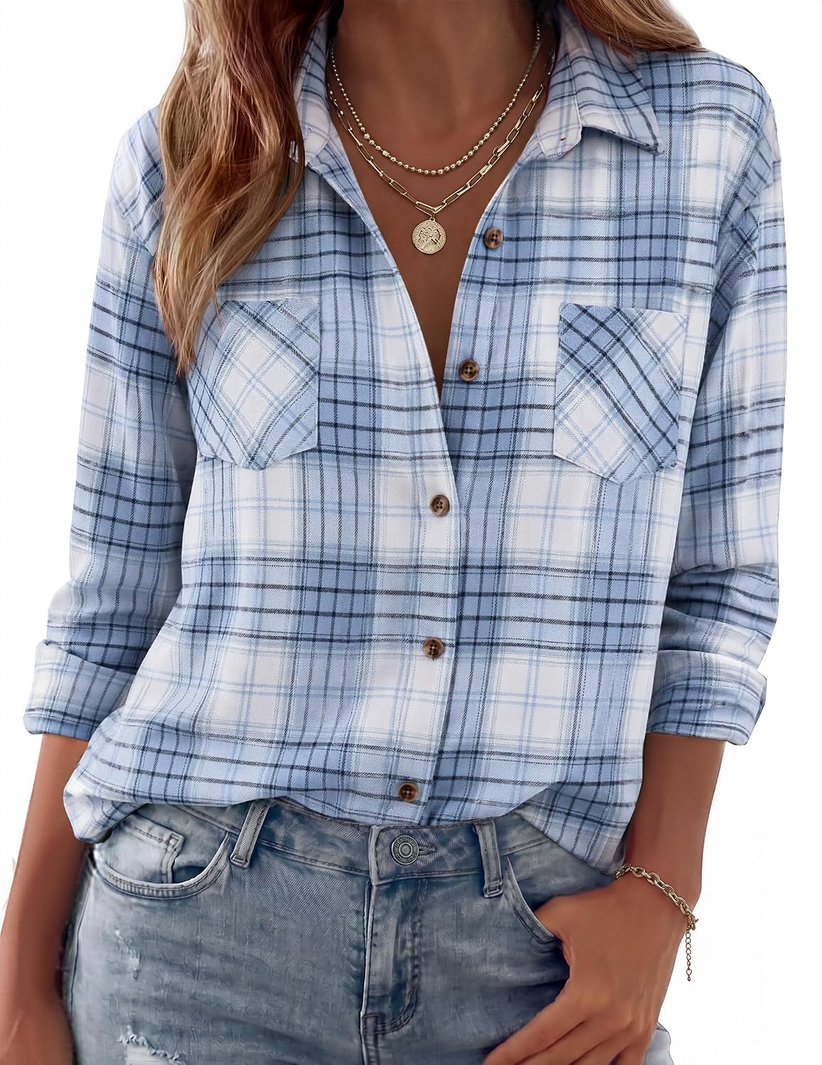 long sleeve shirts. business casual outfits. flannel jacket with pockets.