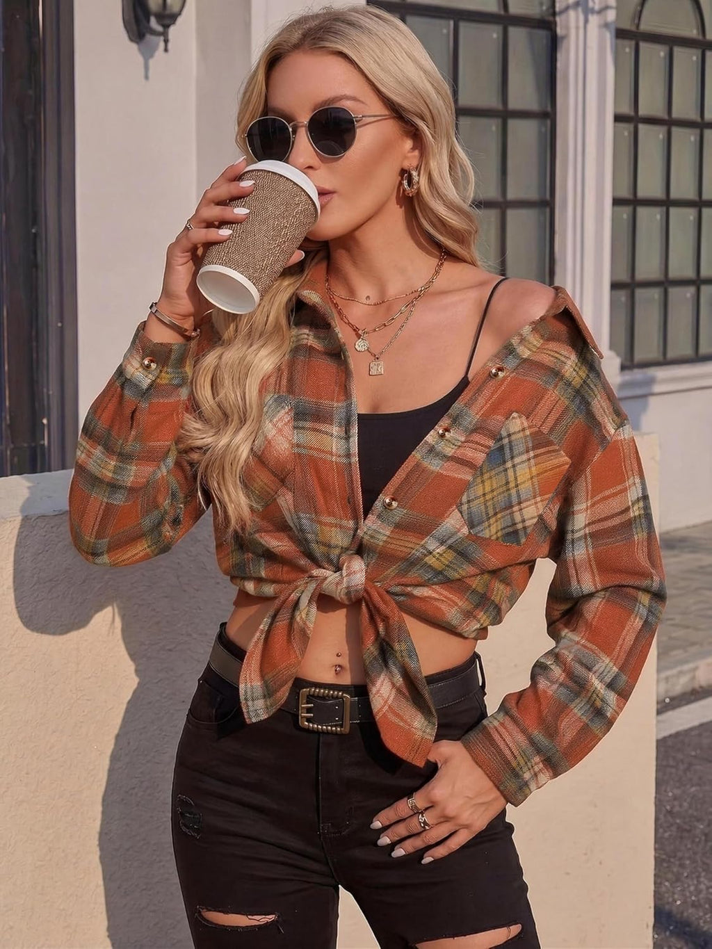 long sleeve shirts. business casual outfits. flannel jacket with pockets.