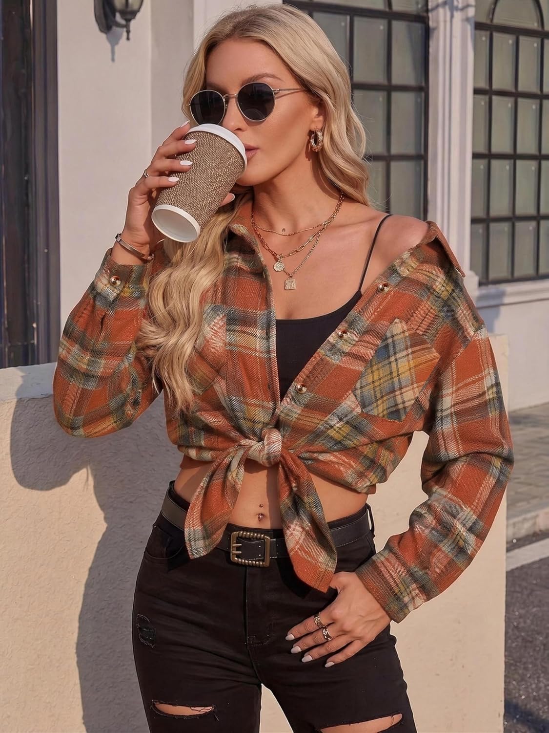 long sleeve shirts. business casual outfits. flannel jacket with pockets.