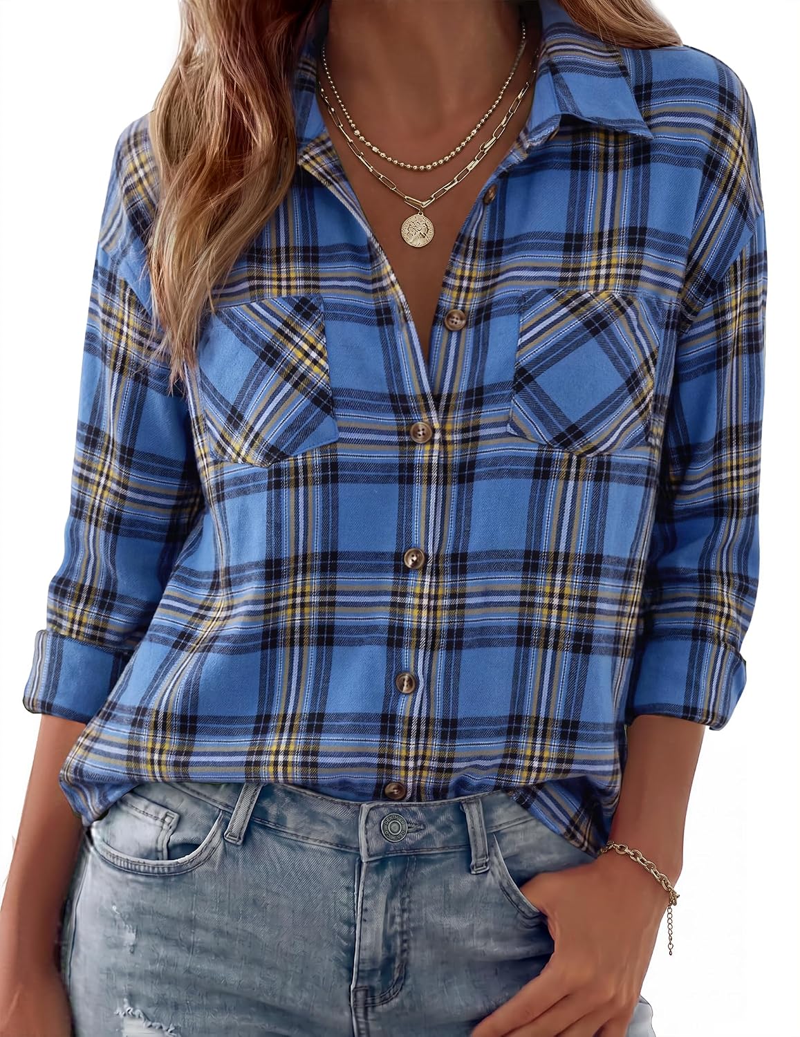 long sleeve shirts. business casual outfits. flannel jacket with pockets.