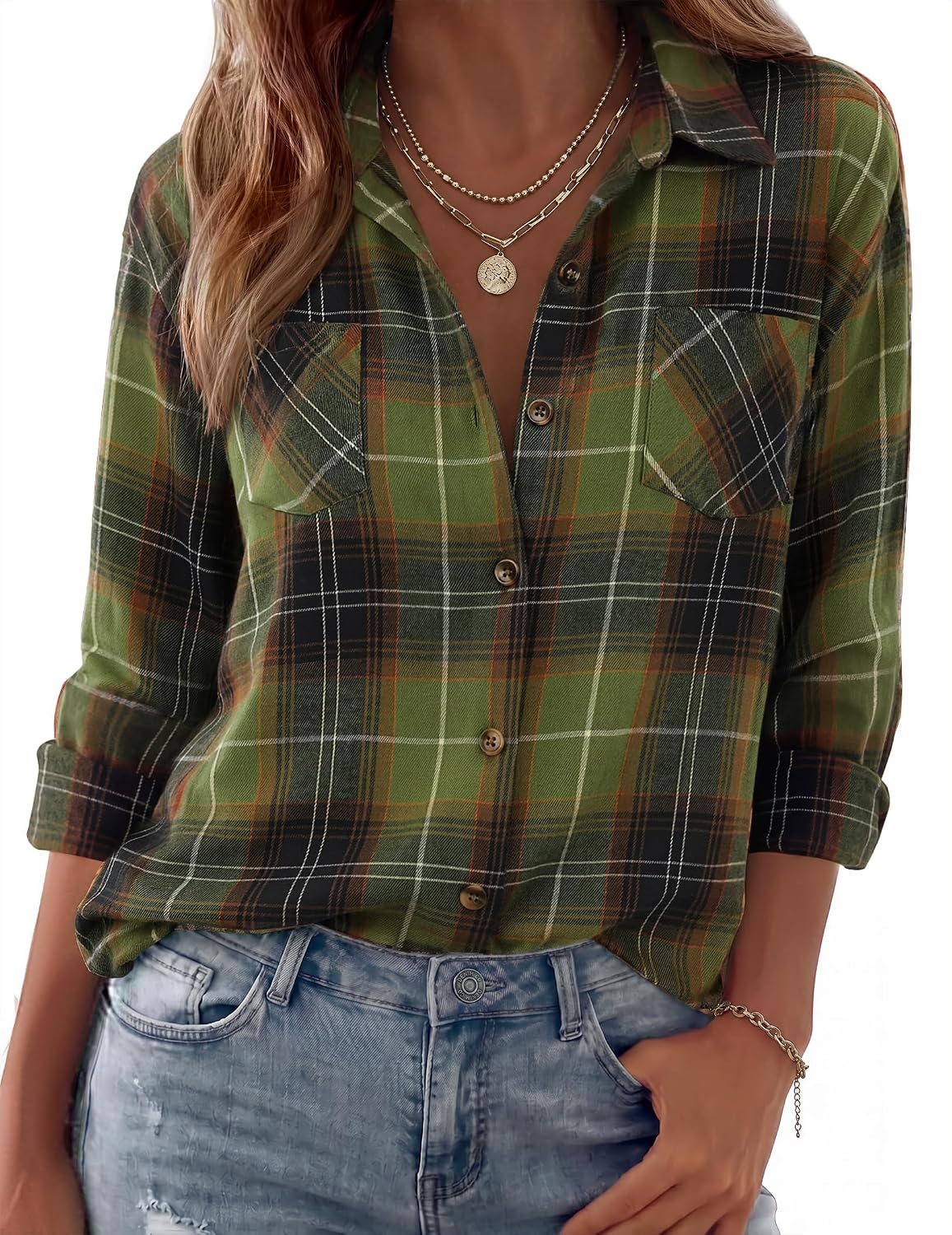 long sleeve shirts. business casual outfits. flannel jacket with pockets.