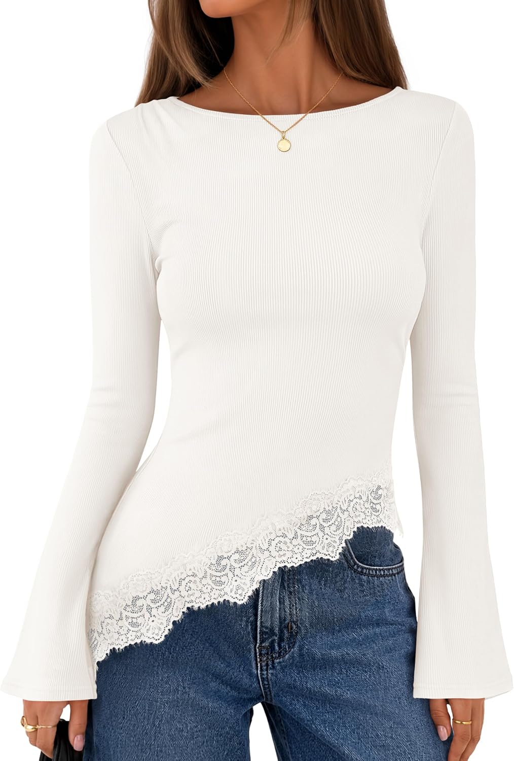 Fitted T-Shirt. Ruched Accent. Side Slit Clothes. Stretchy Knit Fabric. Work Blouses.
