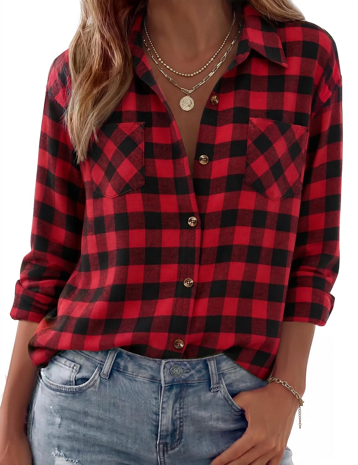 long sleeve shirts. business casual outfits. flannel jacket with pockets.