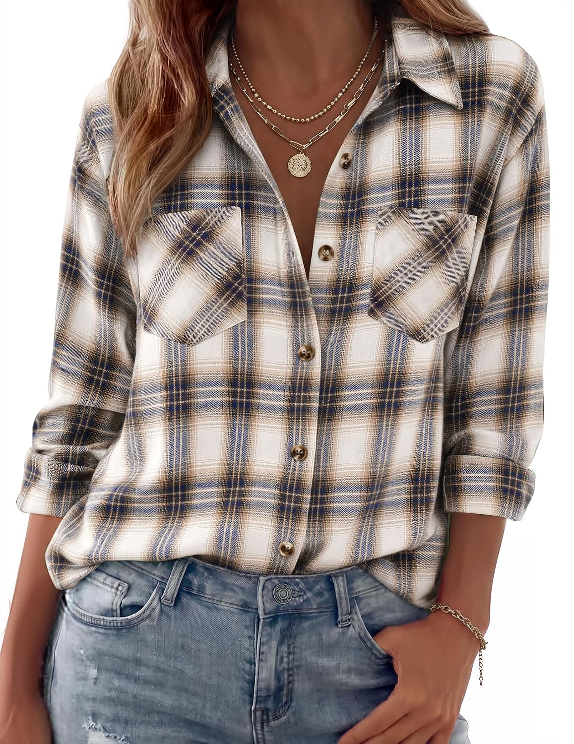 long sleeve shirts. business casual outfits. flannel jacket with pockets.