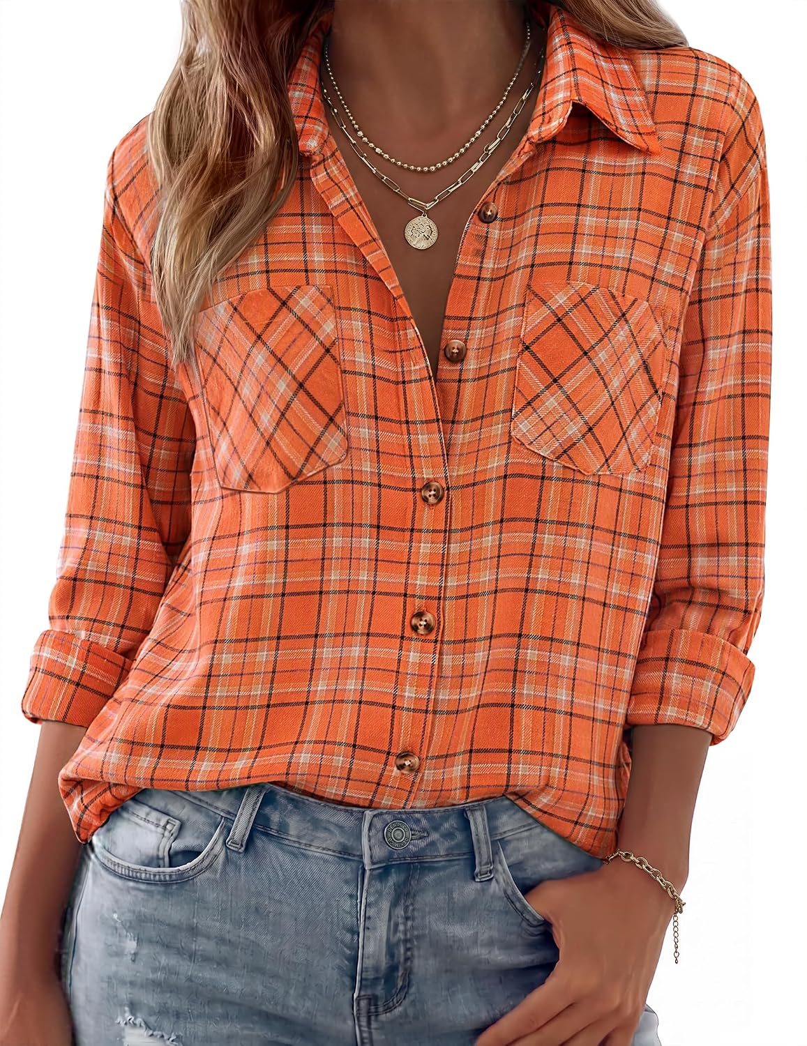 long sleeve shirts. business casual outfits. flannel jacket with pockets.